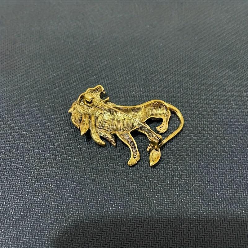 Vintage Lion Brooch Suit Pin Accessories
