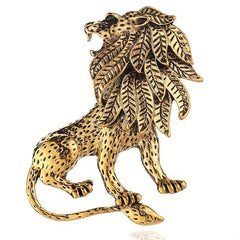 Vintage Lion Brooch Suit Pin Accessories