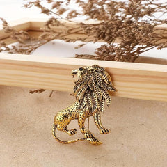 Vintage Lion Brooch Suit Pin Accessories