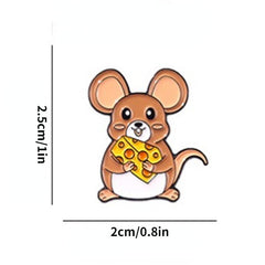 Animal Pins For Men - Cat Rabbit Mouse Brooch