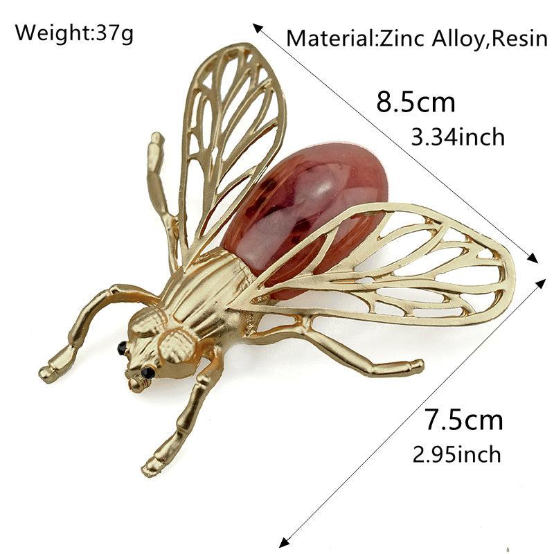 Men's Metal Insect Brooch Pin