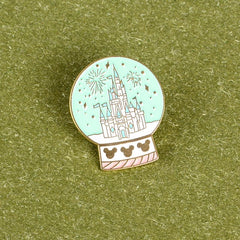 Crystal Ball Castle Brooch