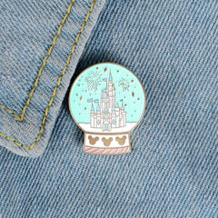 Crystal Ball Castle Brooch
