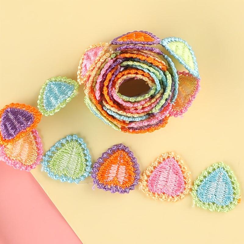 Heart Badges Embroidery Patches for DIY Clothes Bag Backpack