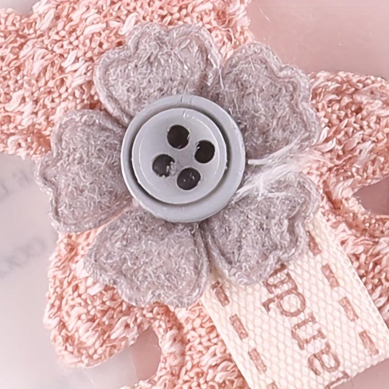 7pcs Bear Patches Plush Hair Accessories For Girls Clothing DIY
