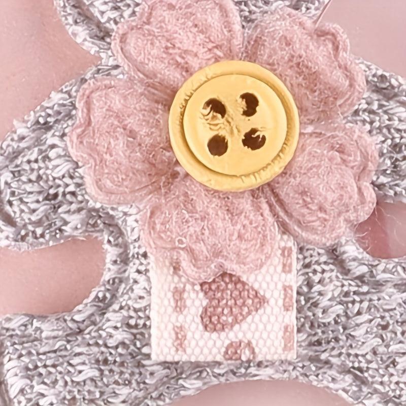 7pcs Bear Patches Plush Hair Accessories For Girls Clothing DIY