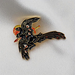 Cartoon Dinosaur Novelty Brooch for Men