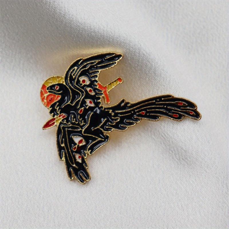 Cartoon Dinosaur Novelty Brooch for Men