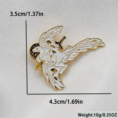 Cartoon Dinosaur Novelty Brooch for Men
