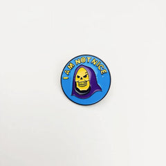 Skull Wizard Pin Brooch Halloween Costume Brooch