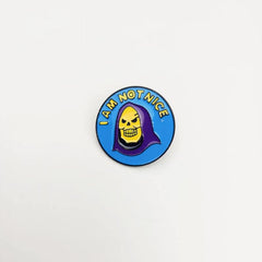 Skull Wizard Pin Brooch Halloween Costume Brooch