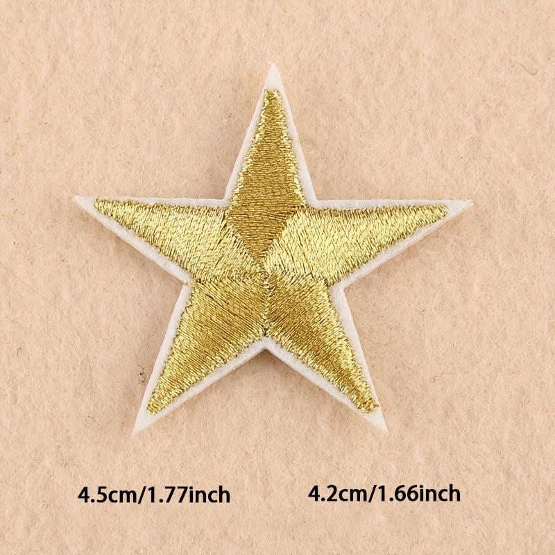 4pcs Pentagram Embroidered Patch Iron On Sticker For Clothing Jacket Pants
