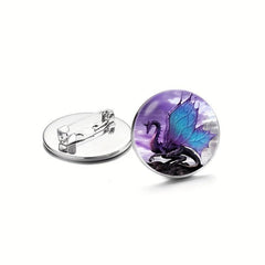 Winged Dragon Brooch Pins - Mythical Creature Jewelry