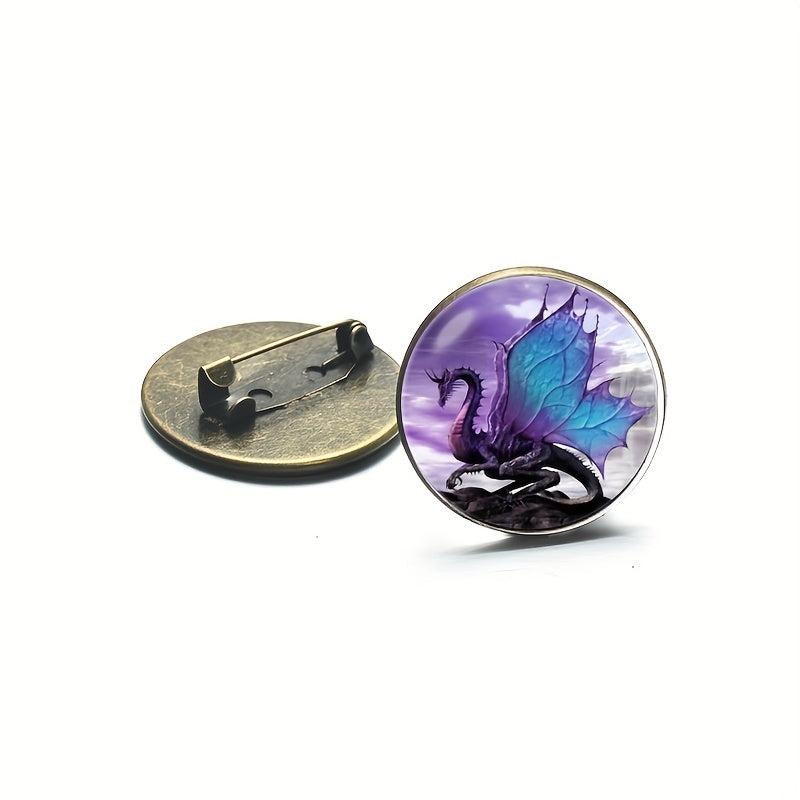 Winged Dragon Brooch Pins - Mythical Creature Jewelry