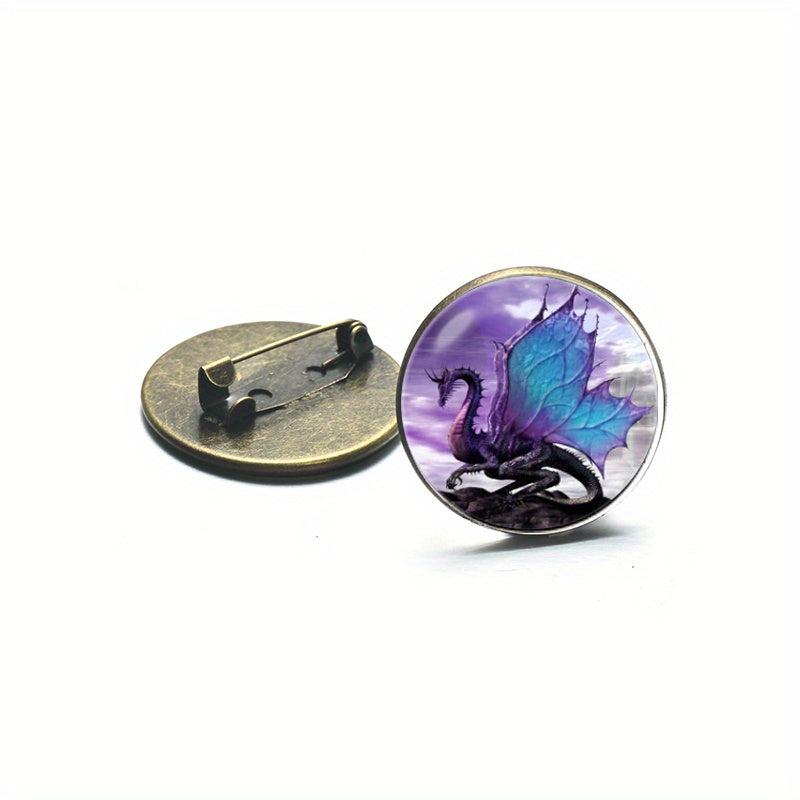 Winged Dragon Brooch Pins - Mythical Creature Jewelry