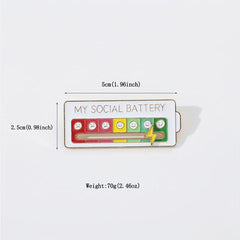 Removable Lightning Love Week Mood Emoticon Interactive Mood Pin