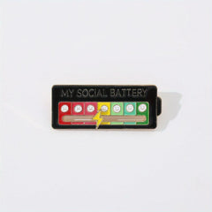 Removable Lightning Love Week Mood Emoticon Interactive Mood Pin