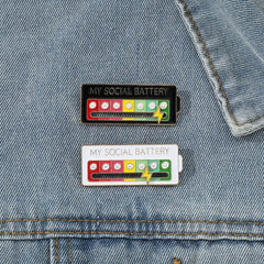 Removable Lightning Love Week Mood Emoticon Interactive Mood Pin