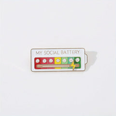 Removable Lightning Love Week Mood Emoticon Interactive Mood Pin
