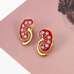 Anatomical Lung & Heart Brooch Set