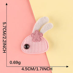 3pcs Rabbit Embroidery Patches Fabric Art DIY Clothes Bag Accessories
