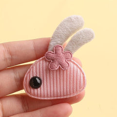 3pcs Rabbit Embroidery Patches Fabric Art DIY Clothes Bag Accessories