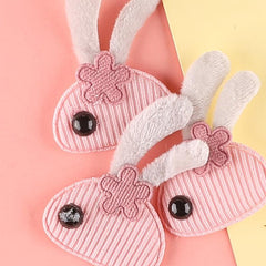 3pcs Rabbit Embroidery Patches Fabric Art DIY Clothes Bag Accessories