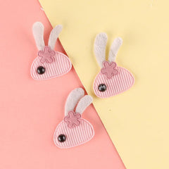 3pcs Rabbit Embroidery Patches Fabric Art DIY Clothes Bag Accessories