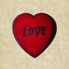 Red Pentagram Love Iron Embroidery Gift Dressing Cell Phone DIY Bag