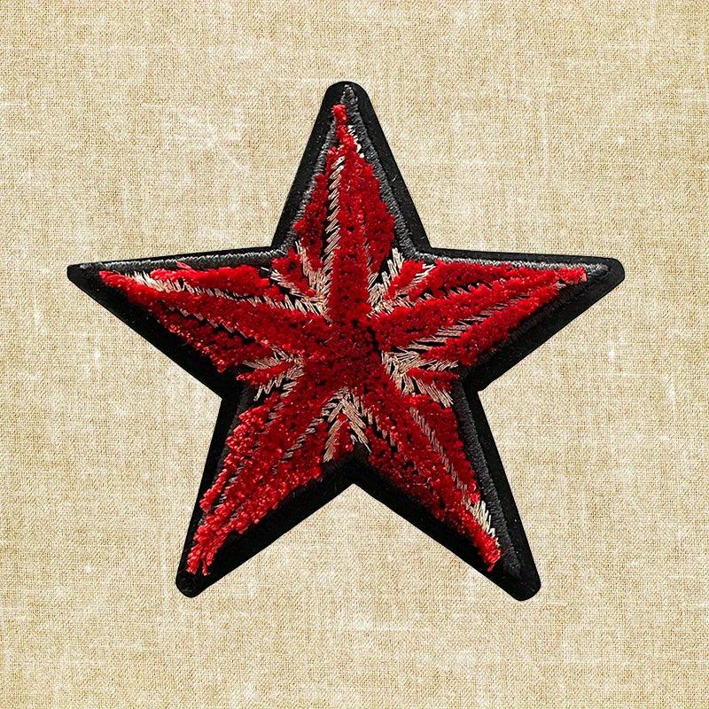 Red Pentagram Love Iron Embroidery Gift Dressing Cell Phone DIY Bag