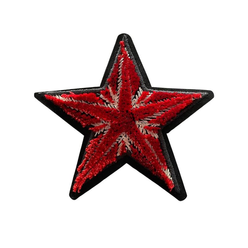 Red Pentagram Love Iron Embroidery Gift Dressing Cell Phone DIY Bag