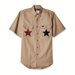 Red Pentagram Love Iron Embroidery Gift Dressing Cell Phone DIY Bag