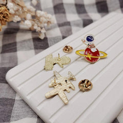 Men's Alloy Space Series Brooch for Backpack Jeans Clothing