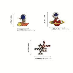 Men's Alloy Space Series Brooch for Backpack Jeans Clothing