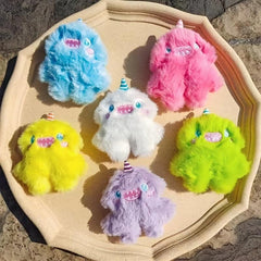 Cartoon Plush Unicorn Little Monster Boy Brooch
