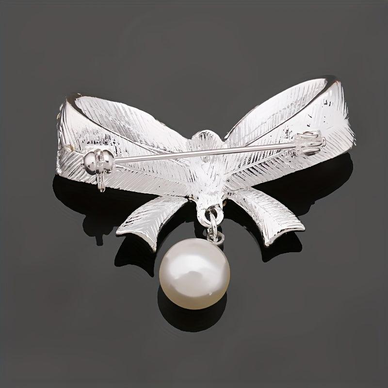 High End Brooch Pearl Corsage Card Buckle For Suit