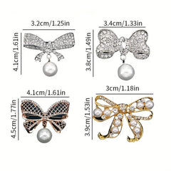 High End Brooch Pearl Corsage Card Buckle For Suit