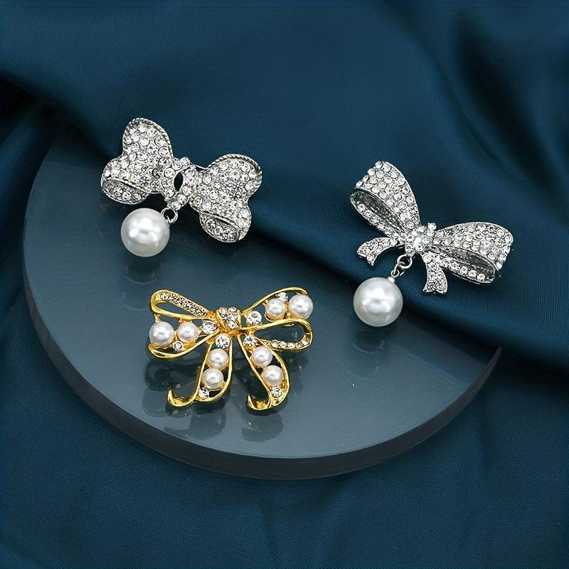 High End Brooch Pearl Corsage Card Buckle For Suit