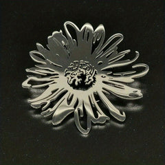 Stainless Steel Hollow Chrysanthemum Tree Of Life Brooch