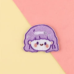 5pcs Girl Embroidered Cloth Patches DIY Sewing Appliques