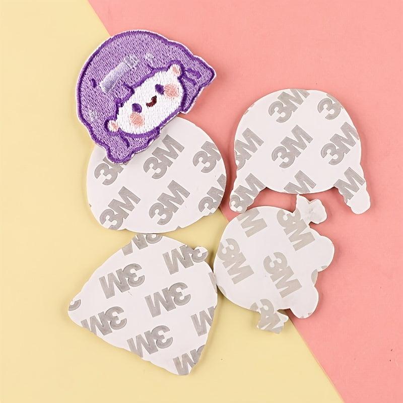 5pcs Girl Embroidered Cloth Patches DIY Sewing Appliques