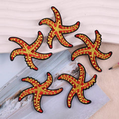 5pcs Starfish Applique Patch DIY Iron On Patch