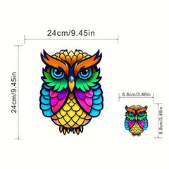 2pcs Owl Iron on Patches for Men DIY Printing, Washable Heat Press Stickers