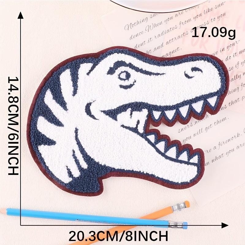 2pcs Dinosaur & Letter Embroidery DIY Patch for Clothes Backpack Hat