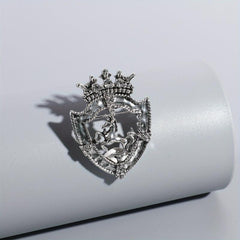 Vintage Shield Horse Men's Brooch