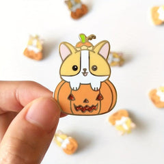 Anime Pumpkin Trick Or Treat Novelty Brooch For Men
