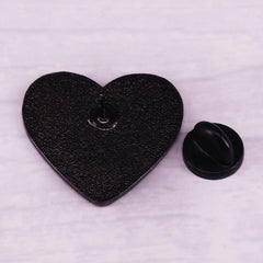 Men's Red Heart Brooch Pin