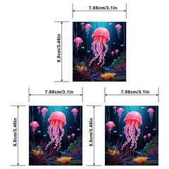 Pink Jellyfish Heat Transfer Printing Stickers for Men