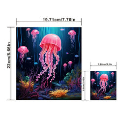 Pink Jellyfish Heat Transfer Printing Stickers for Men