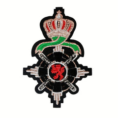 Creative Crown Lion Totem Iron on Embroidery For Men